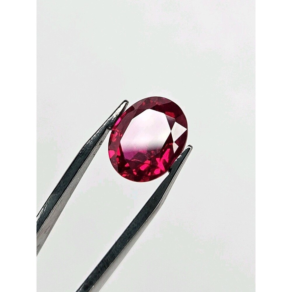 Lab-Grown Ruby Gemstone 4.06 Ctw Loose High Quali… - image 2